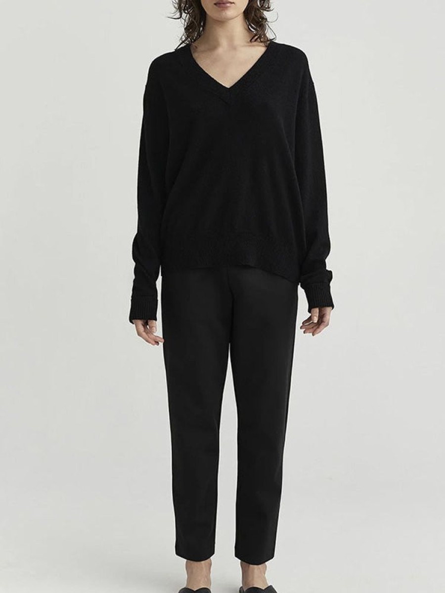 JAC+ JACK Sharpo Sweater In Black