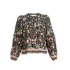 ULLA JOHNSON Andie Blouse In Obsidian Botanica