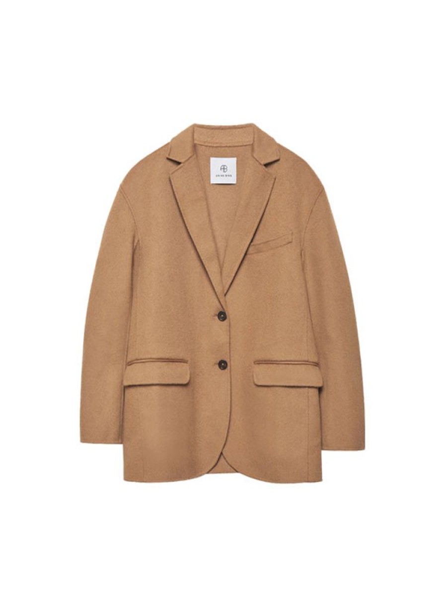 ANINE BING Quinn Blazer In Camel