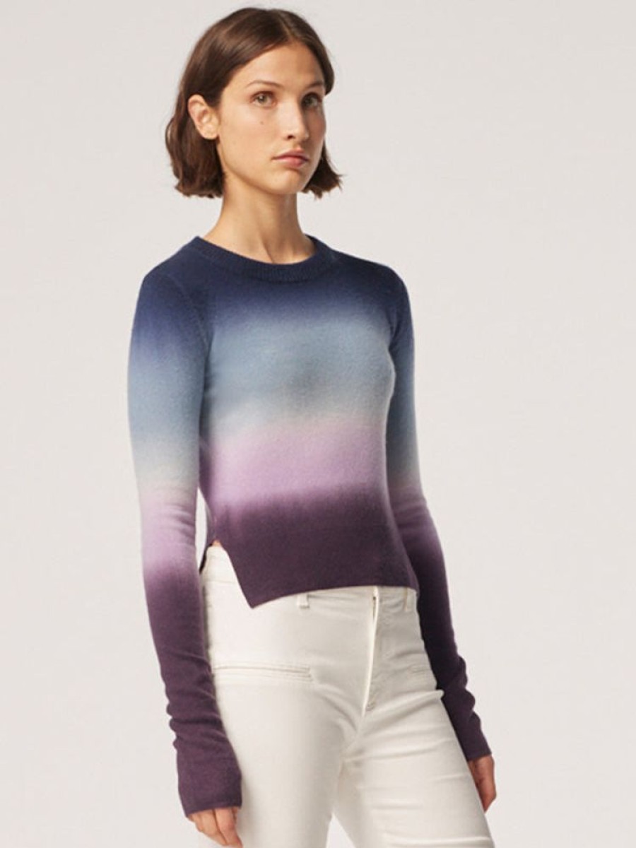 ALTUZARRA Camarina Sweater In Aubergine Dip Dye