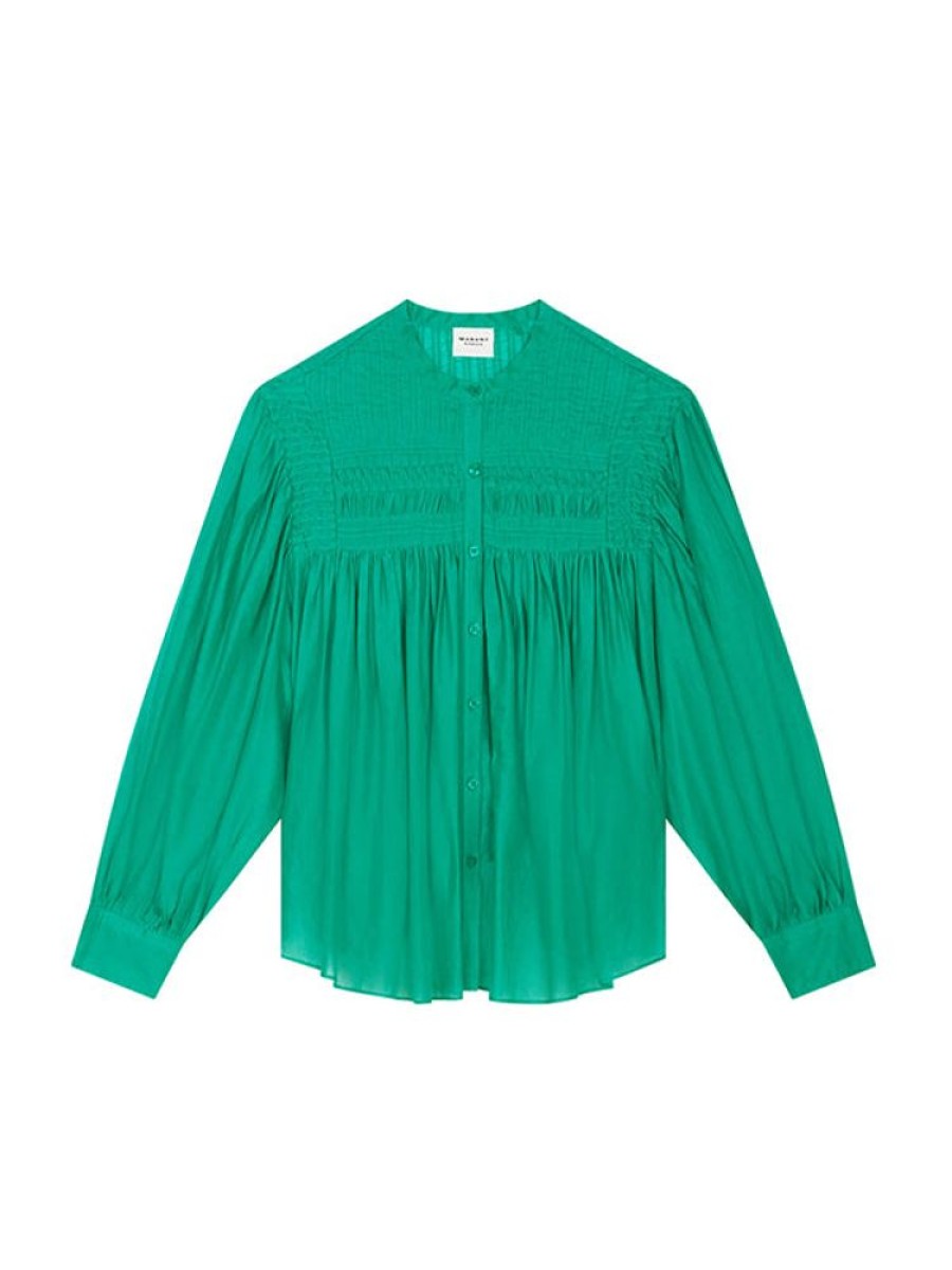 ISABEL MARANT ETOILE Plalia Top In Emerald