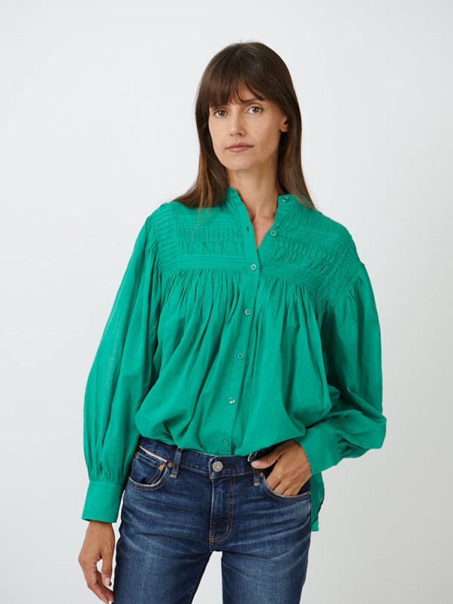 ISABEL MARANT ETOILE Plalia Top In Emerald