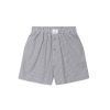 ANINE BING Liam Boxer Short In Grey And White Stripe