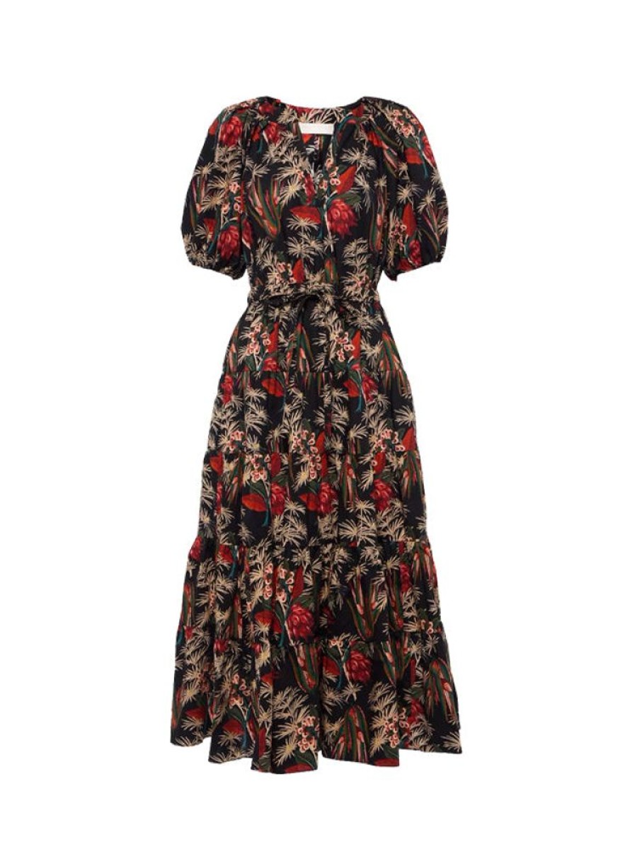 ULLA JOHNSON Olina Dress In Anthurium