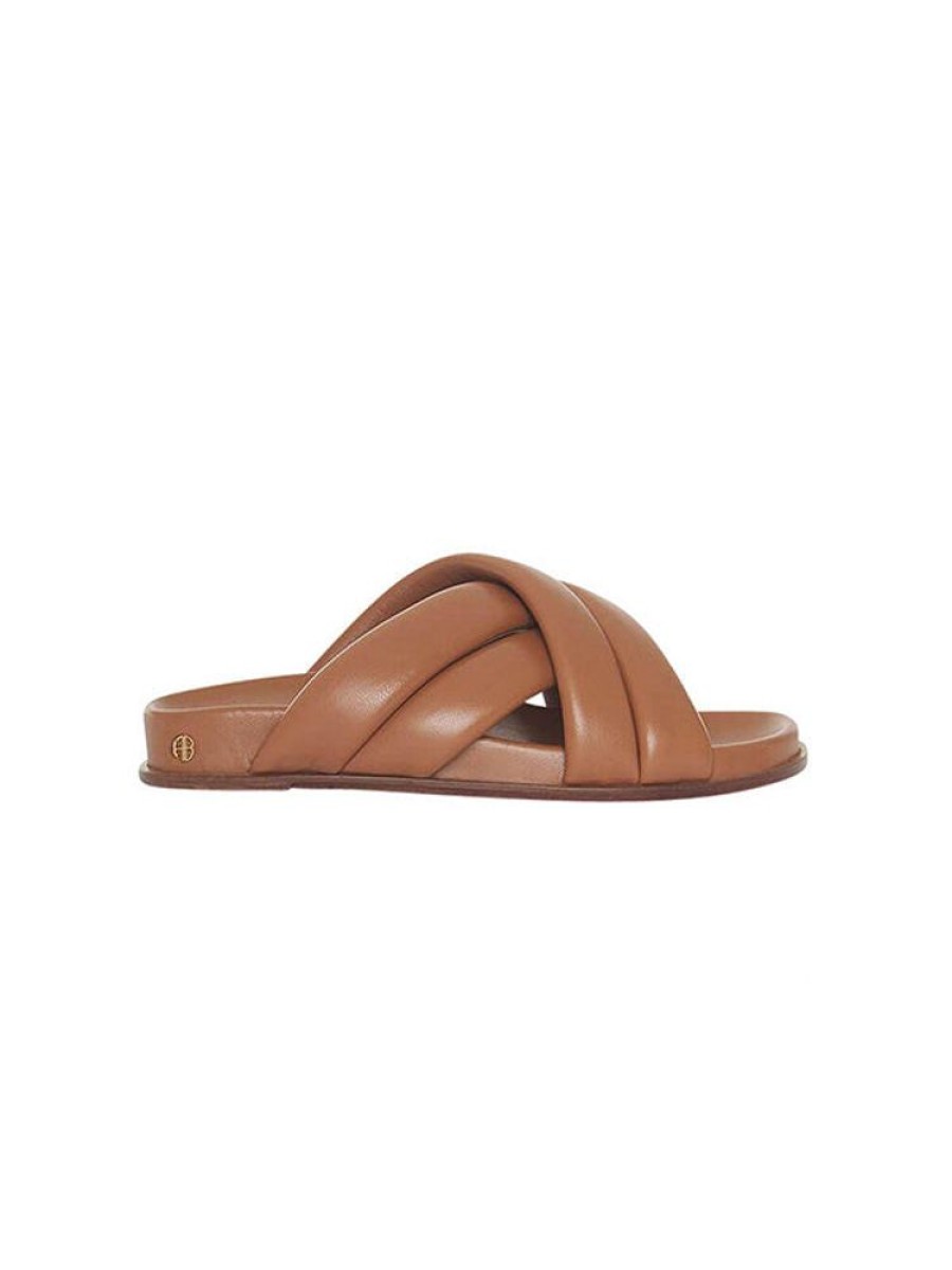 ANINE BING Lizzie Slides In Cognac