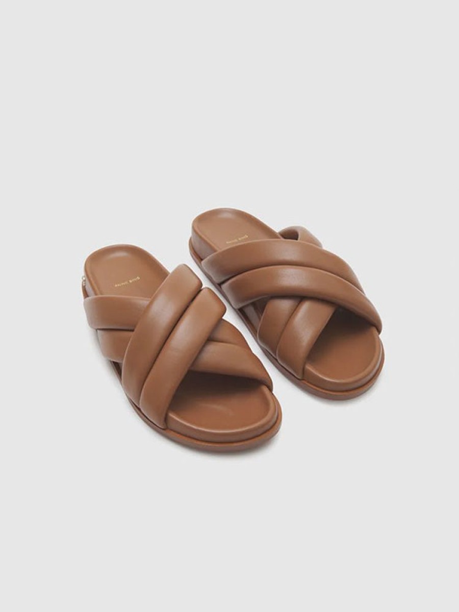 ANINE BING Lizzie Slides In Cognac