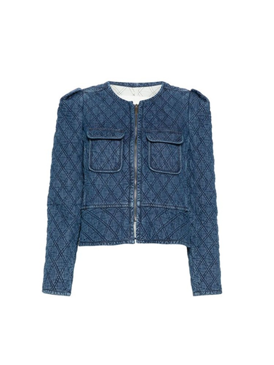 ISABEL MARANT ETOILE Deliona Jacket In Blue