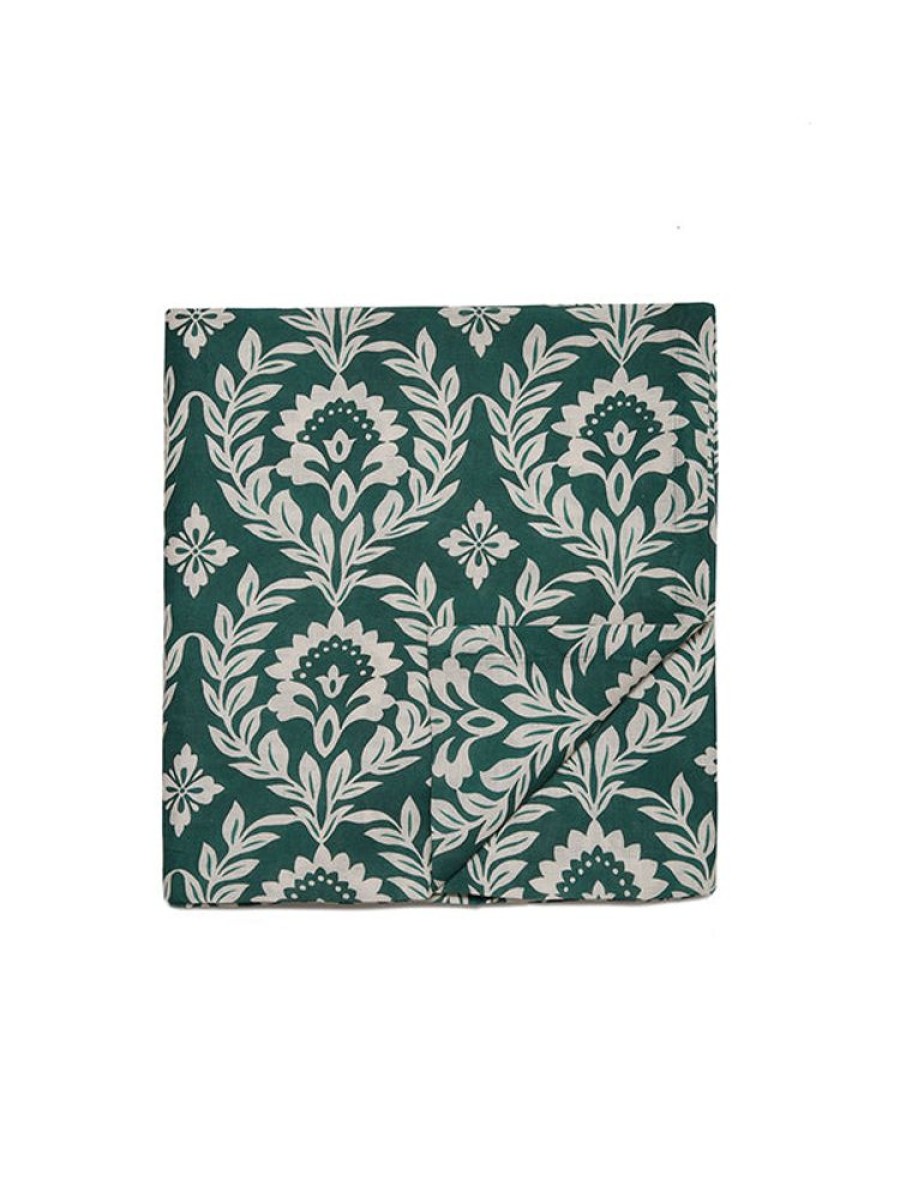 LA DOUBLEJ Medium Tablecloth In Green Garland