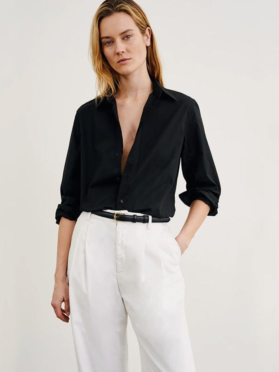 NILI LOTAN Raphael Classic Shirt In Black