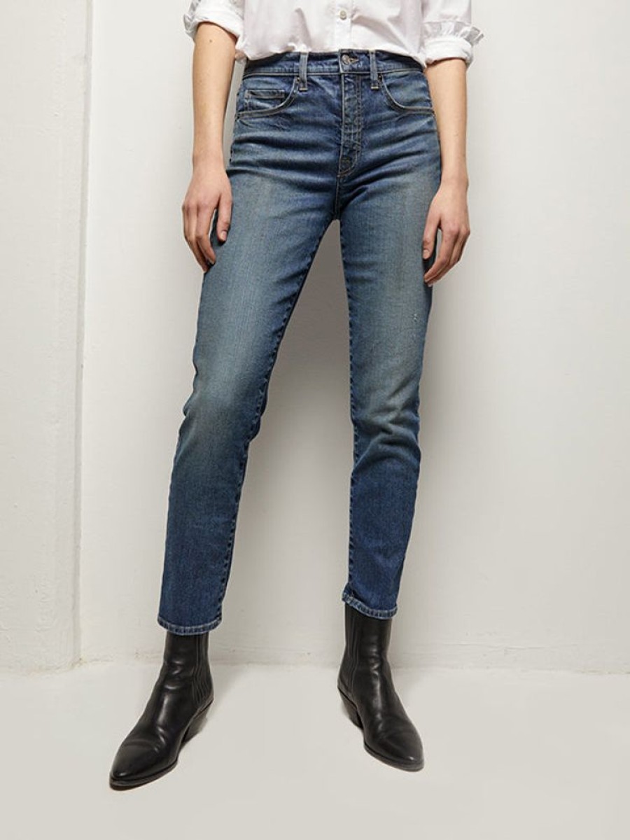 NILI LOTAN Mid Rise Jean In Classic Wash