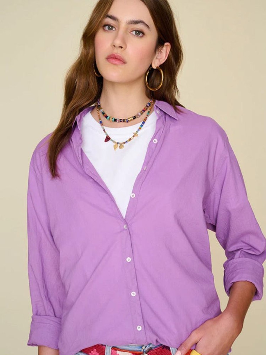 XIRENA Beau Shirt In Villa Plum