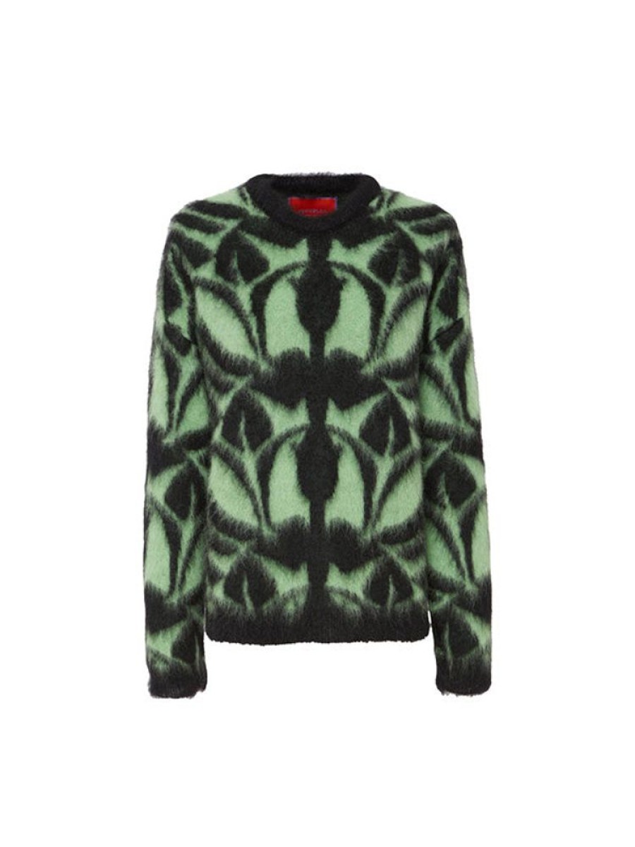 LA DOUBLEJ Camden Jumper In Black/Green