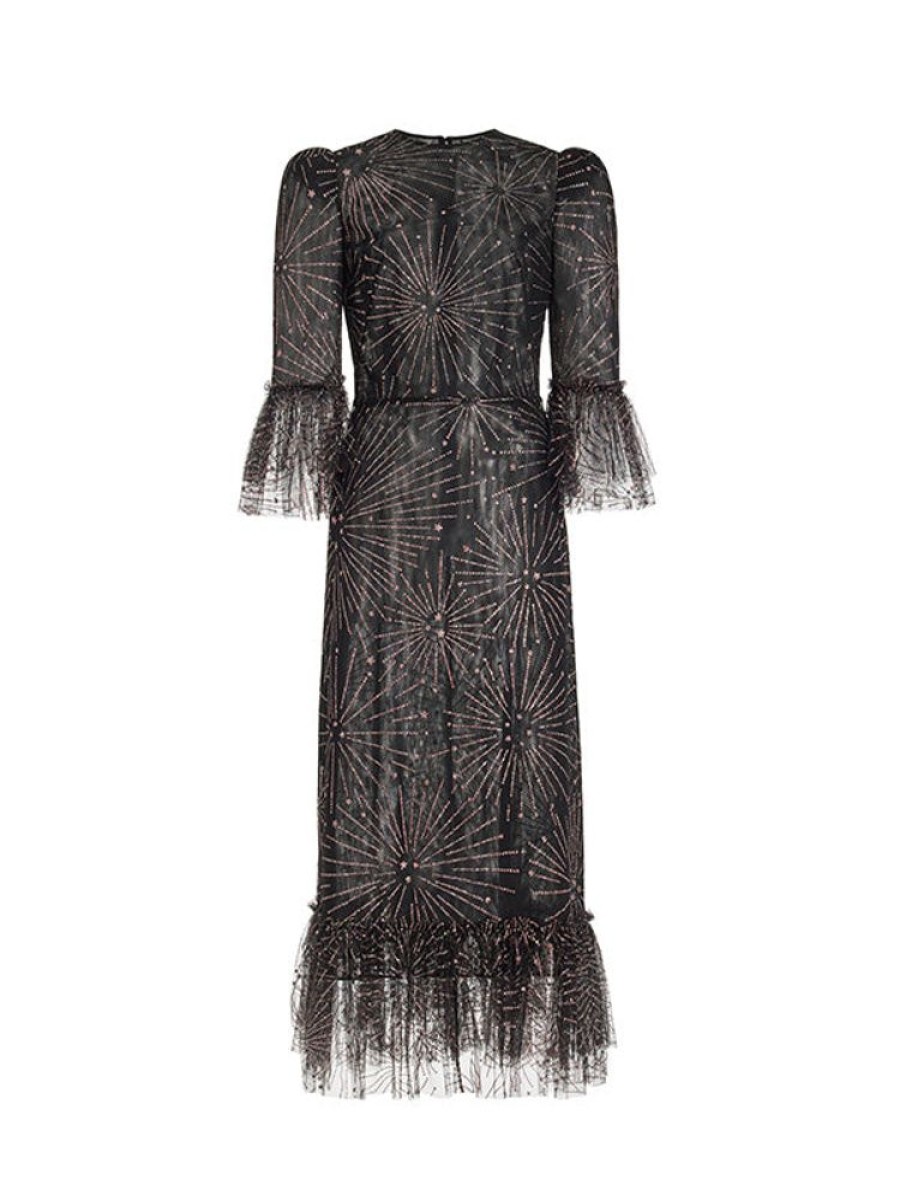 THE VAMPIRES WIFE The Black Rain Falconetti Dress In Black