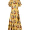 ULLA JOHNSON Devon Dress In Marigold