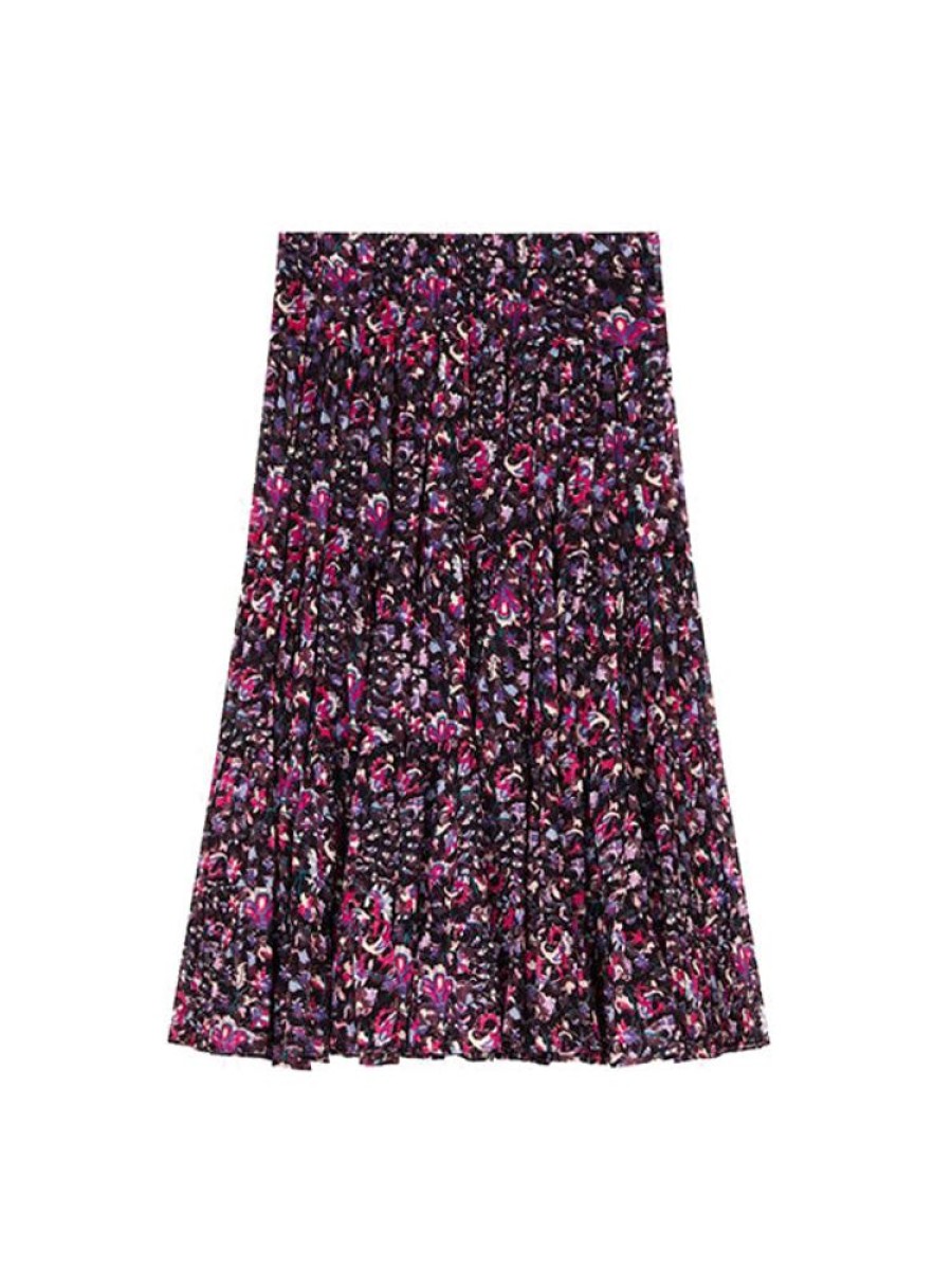 ISABEL MARANT ETOILE Elfa Skirt In Midnight/Pink