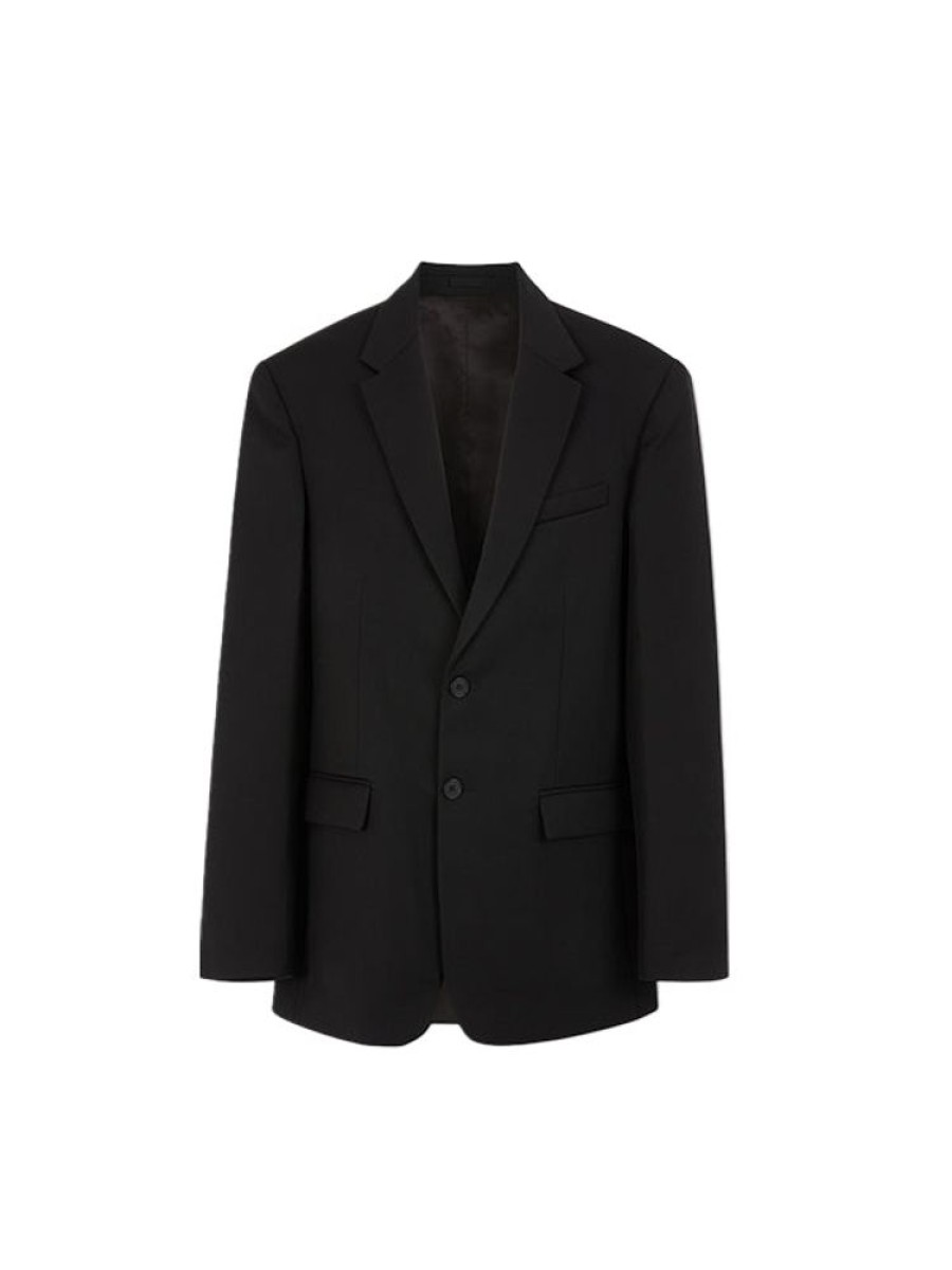 WARDROBE.NYC Oversize Single Breasted Jacket In Black