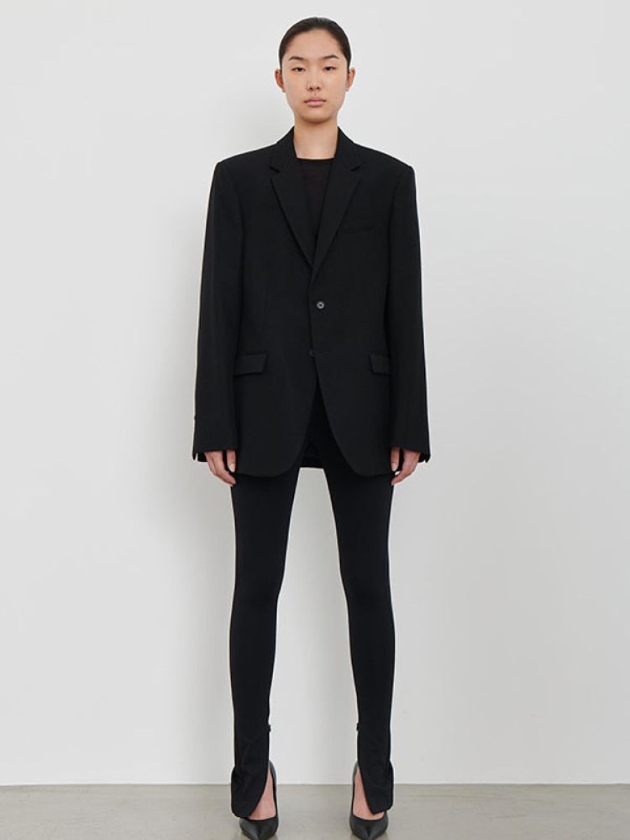 WARDROBE.NYC Oversize Single Breasted Jacket In Black