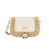 ANYA HINDMARCH Vere Small Soft Satchel In Chalk/Raffia