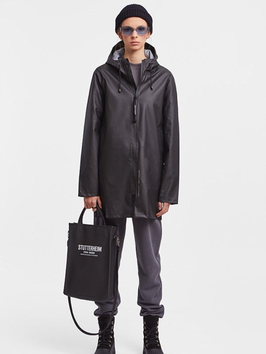 STUTTERHEIM Black Lightweight Stockholm Raincoat