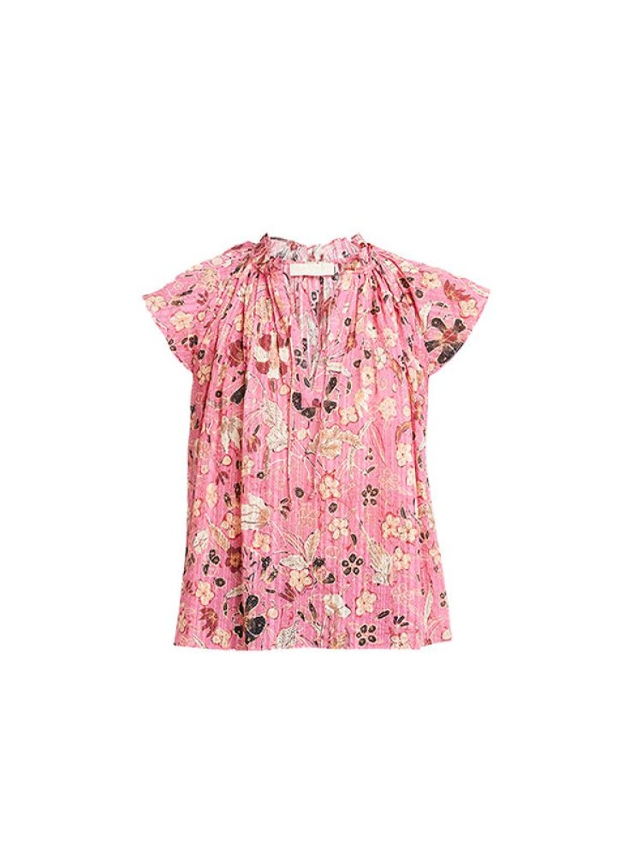 ULLA JOHNSON Cleo Top In Hollyhock