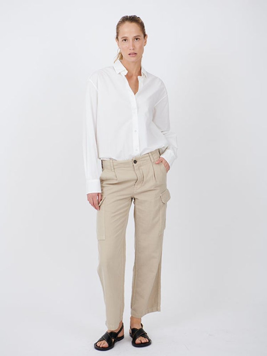 NILI LOTAN Yannic Cargo Pant In Sandstone