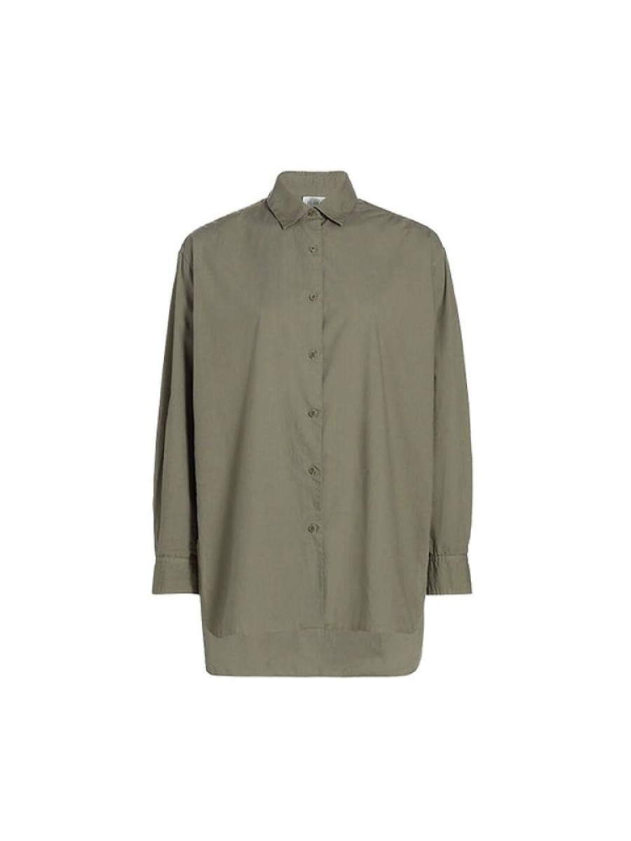 NILI LOTAN Yorke Shirt In Admiral Green