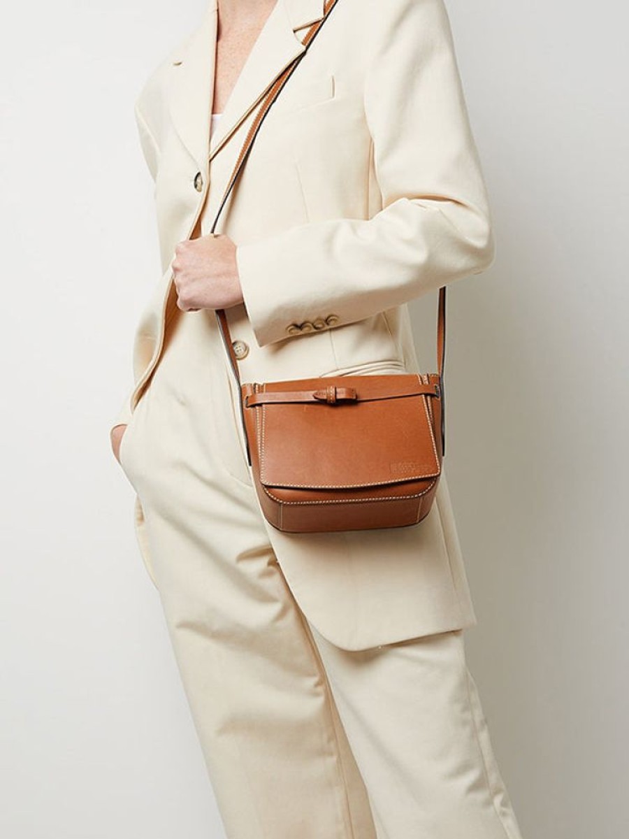 ANYA HINDMARCH Return To Nature Cross Body In Tan