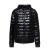 HERNO Quilted Gloss Bomber Jacket In Black