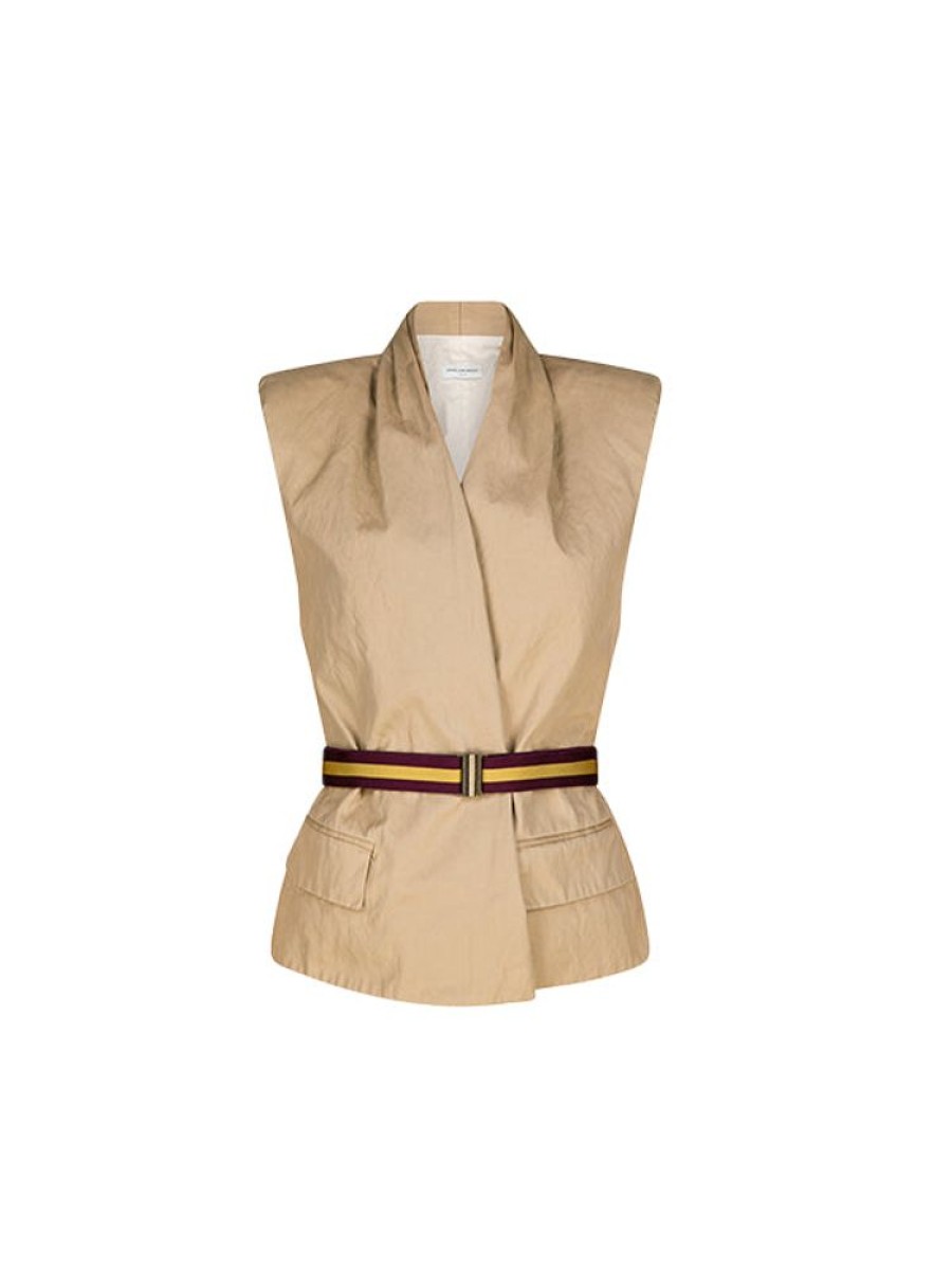 DRIES VAN NOTEN Vilian Bis Jacket In Beige