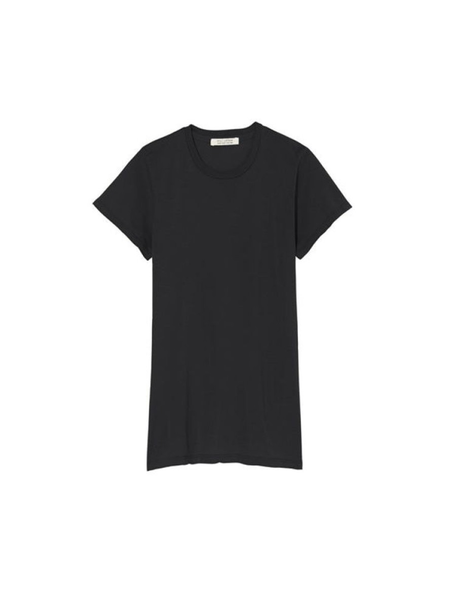 NILI LOTAN Lana Crewneck Tee In Jet Black