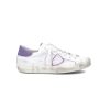 PHILIPPE MODEL Prsx Low Sneaker In Blanc Violet