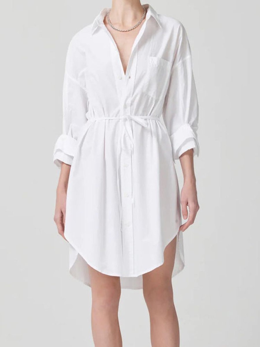 CITIZENS OF HUMANITY Kayla Dress In Optic White