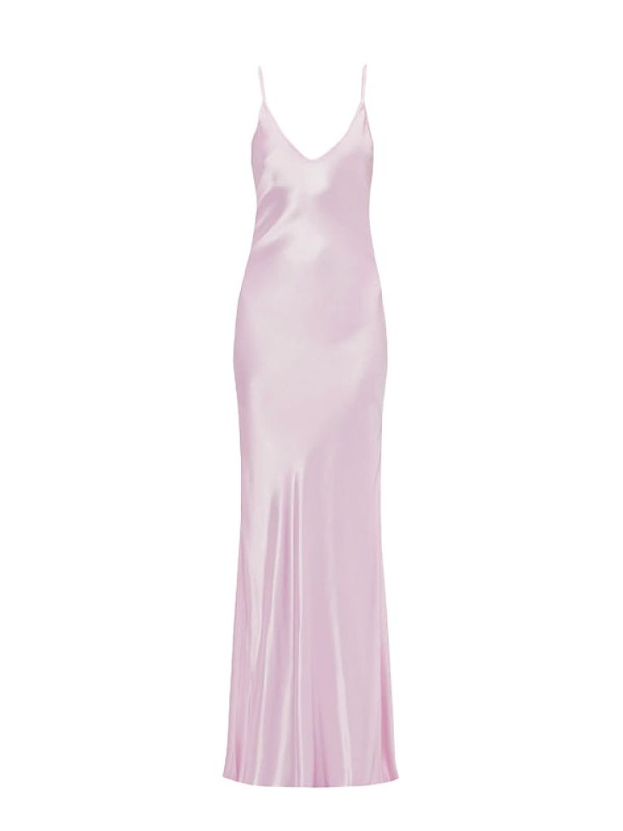 VICTORIA BECKHAM Floorlength Cami Dress In Rosa