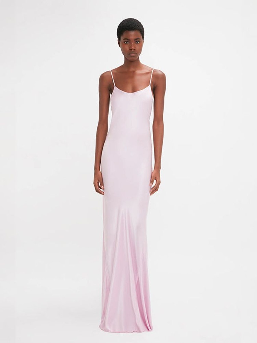 VICTORIA BECKHAM Floorlength Cami Dress In Rosa