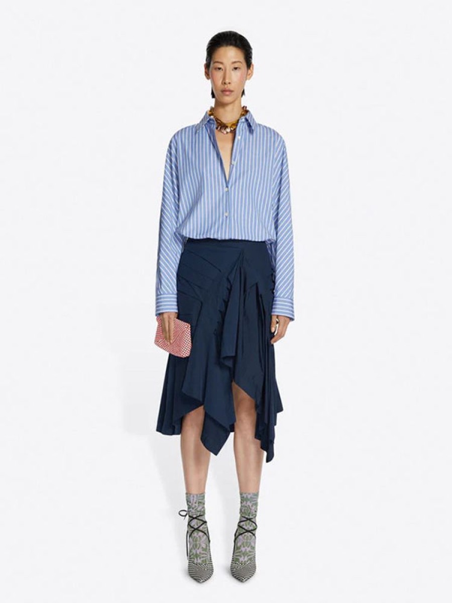 DRIES VAN NOTEN Casio 8067 Shirt In Light Blue