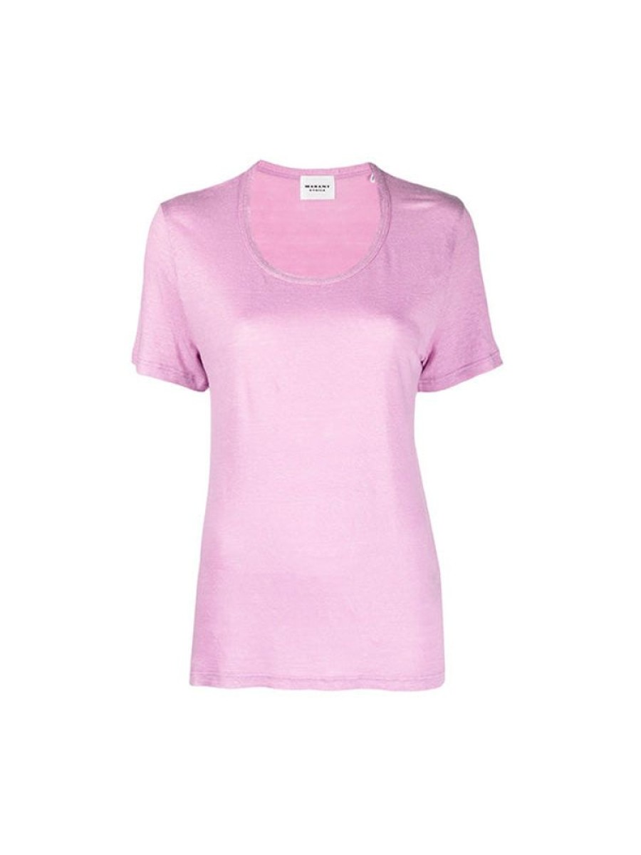 ISABEL MARANT ETOILE Kiliann Tee Shirt In Lilac