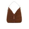 ANYA HINDMARCH The Neeson Tassel Hobo In Cedar Suede