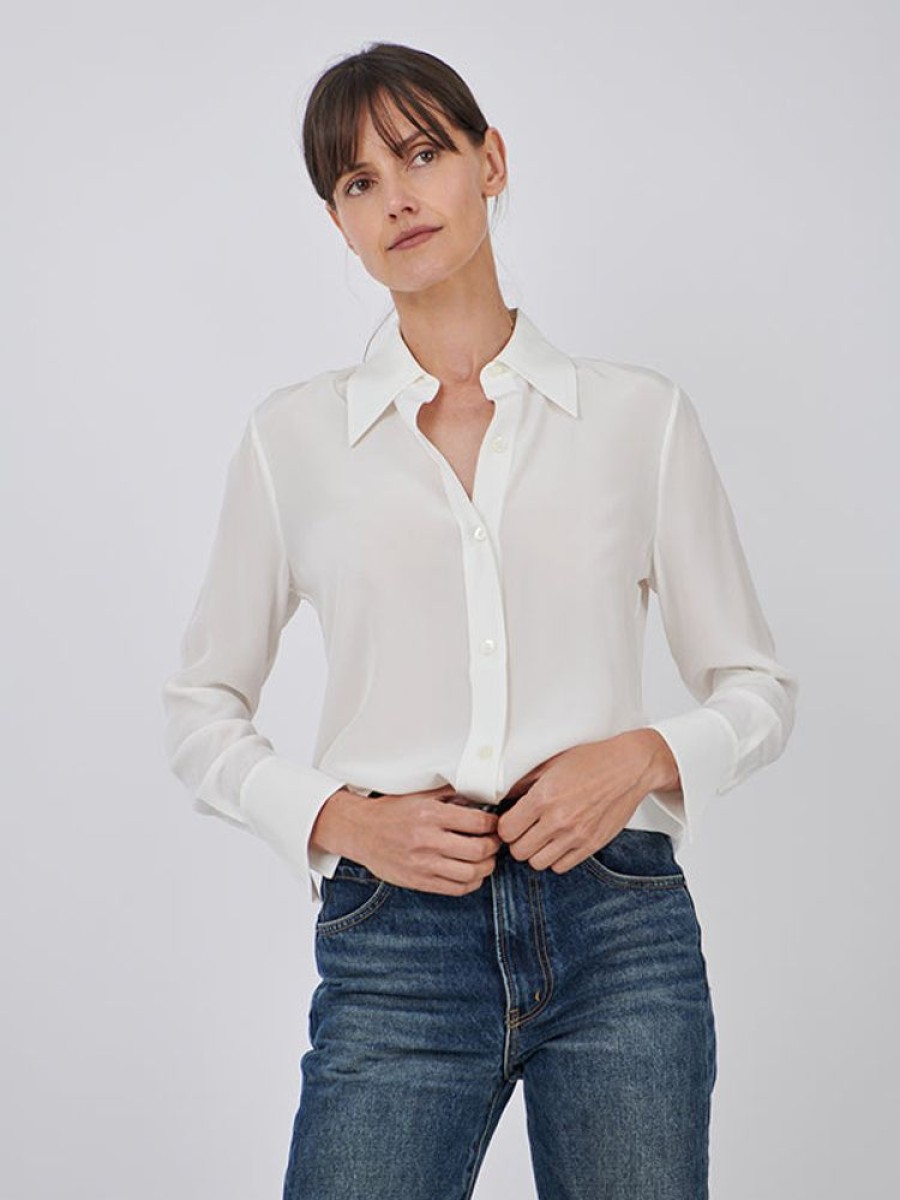 EQUIPMENT Leona Shirt In Natural White