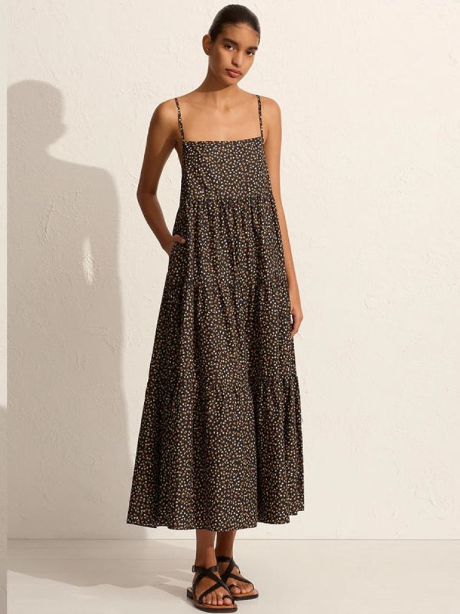 MATTEAU Tiered Sundress In Meadow