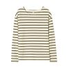 NILI LOTAN Arlette Long Sleeve Shirt In Olive Stripe