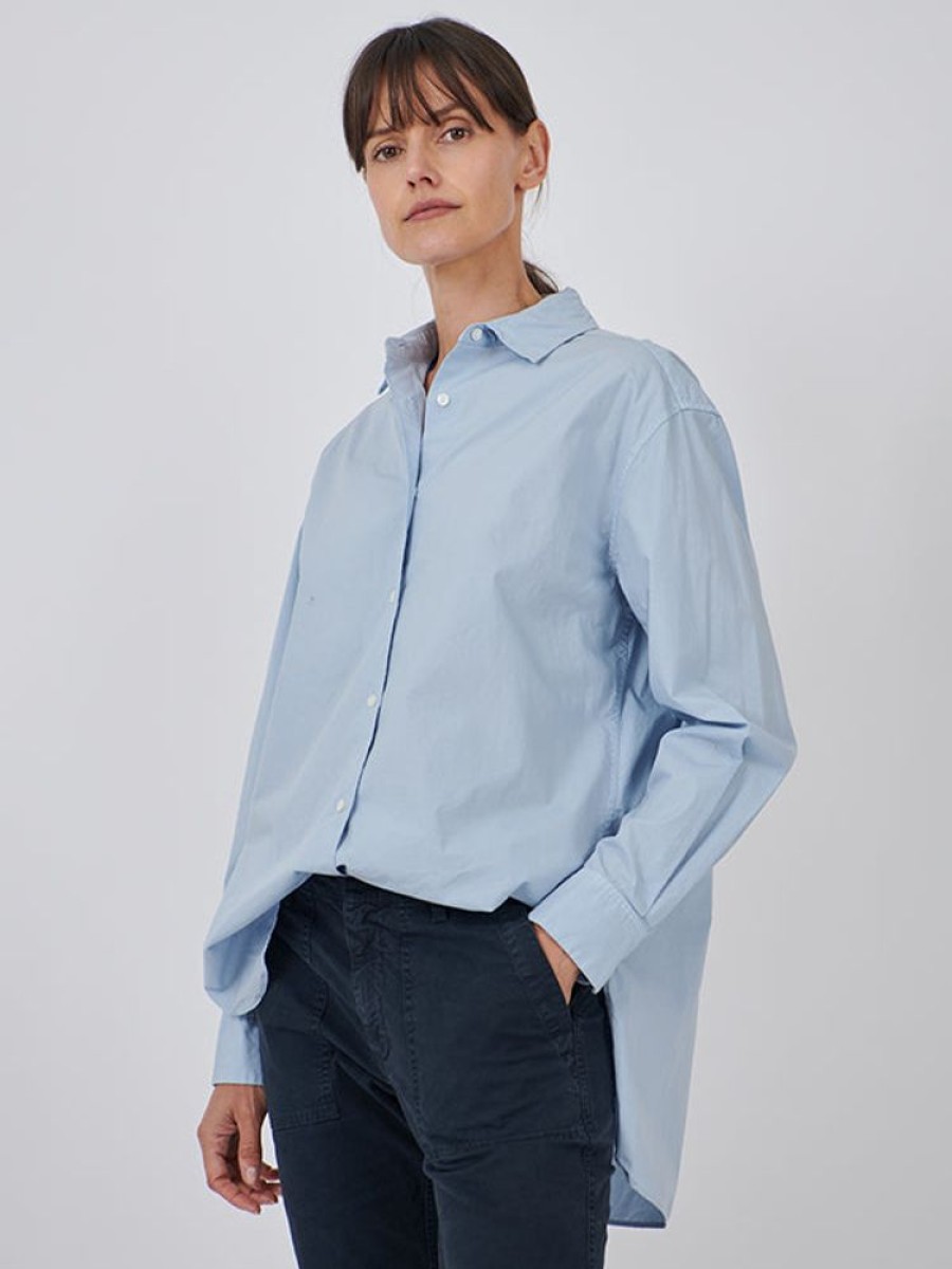 NILI LOTAN Yorke Shirt In Light Blue