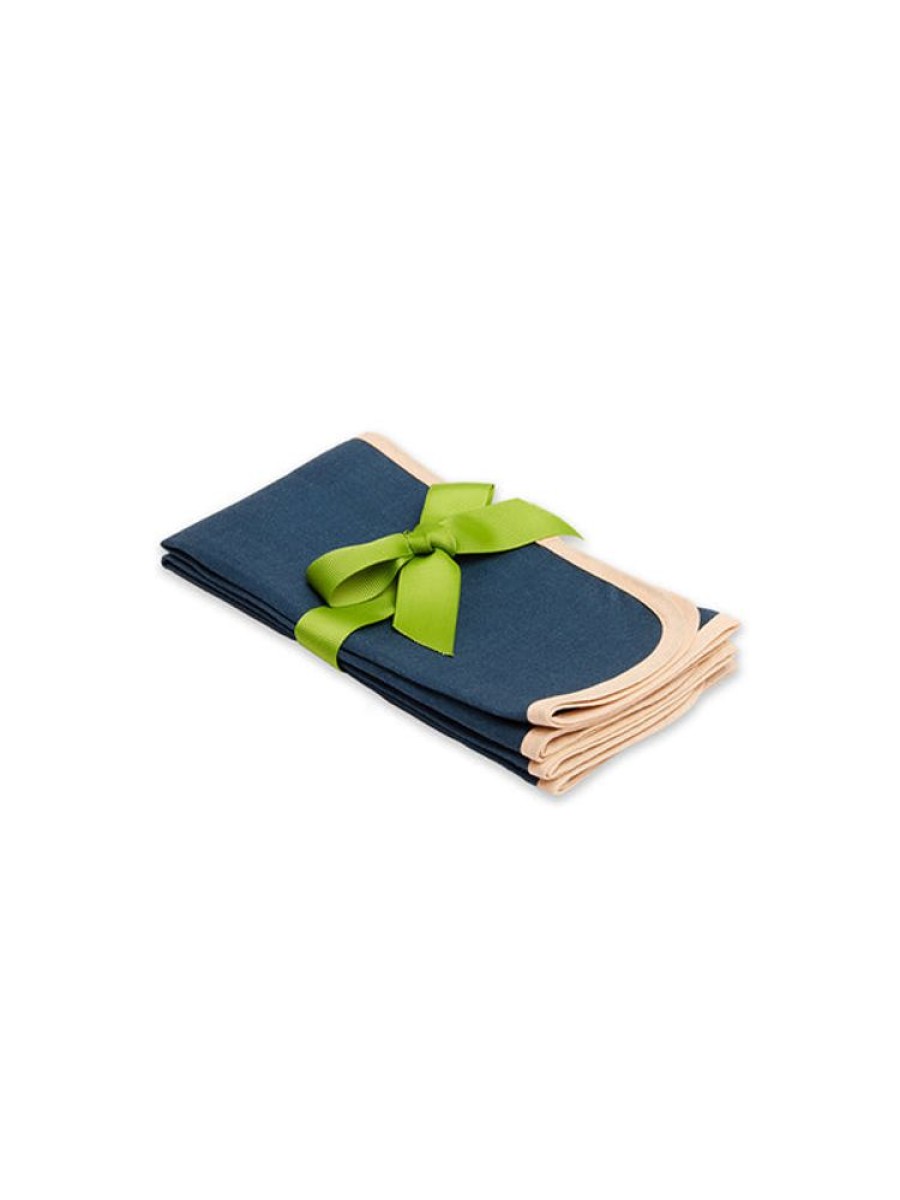 LA DOUBLEJ Napkins Set Of 2 In Rainbow Navy