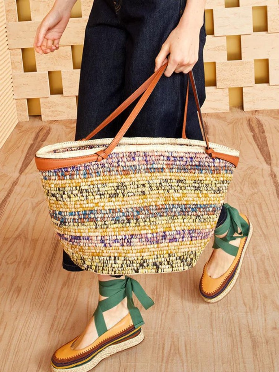 ULLA JOHNSON Mallorca Carryall In Mosaic