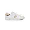 PHILIPPE MODEL Prsx Low In Veau Croco Blanc