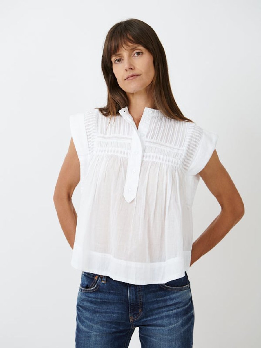 ISABEL MARANT ETOILE Leaza Top In White