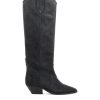 ISABEL MARANT Denvee High Boots In Faded Black