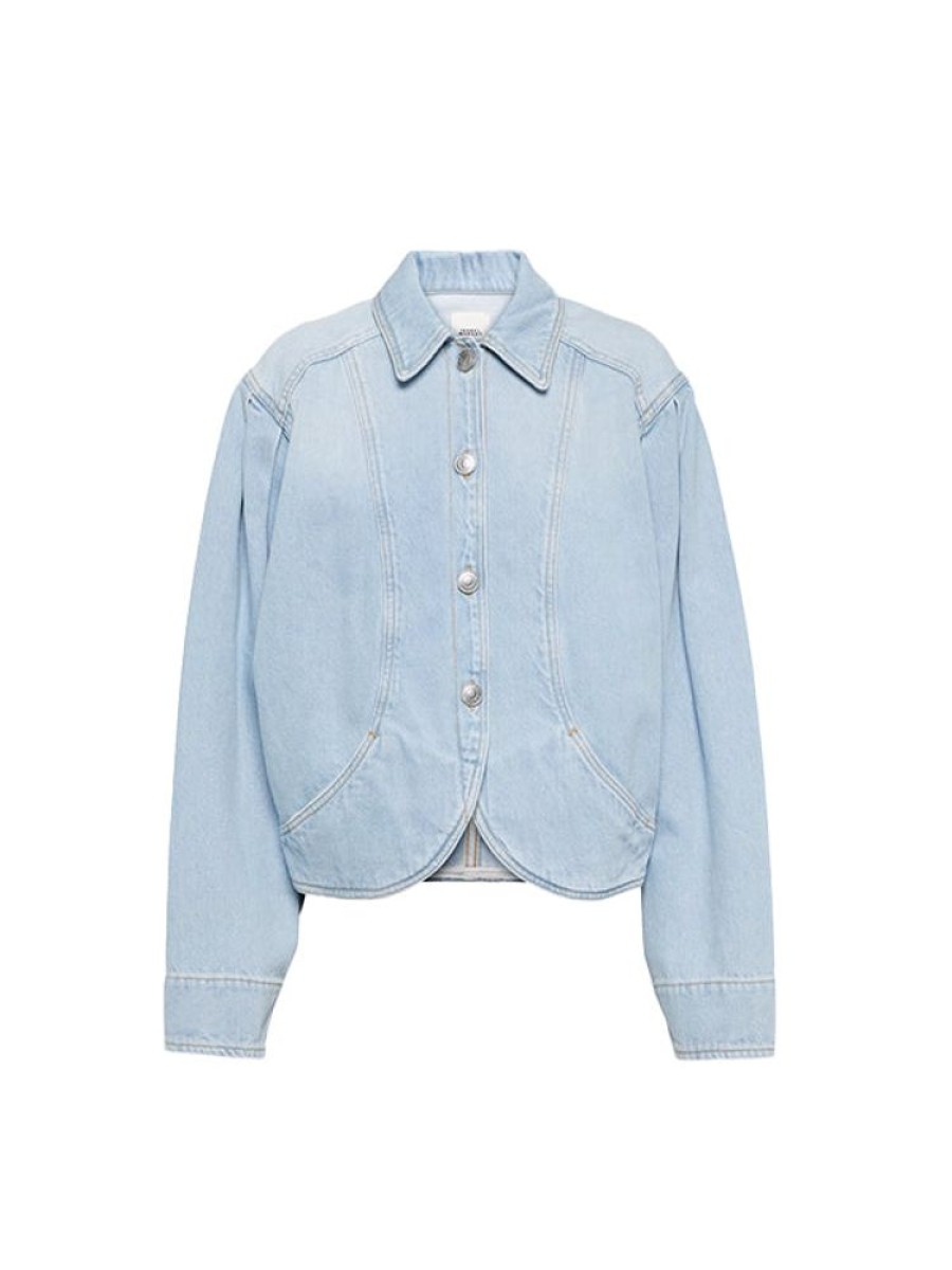 ISABEL MARANT Valette Jacket In Light Blue