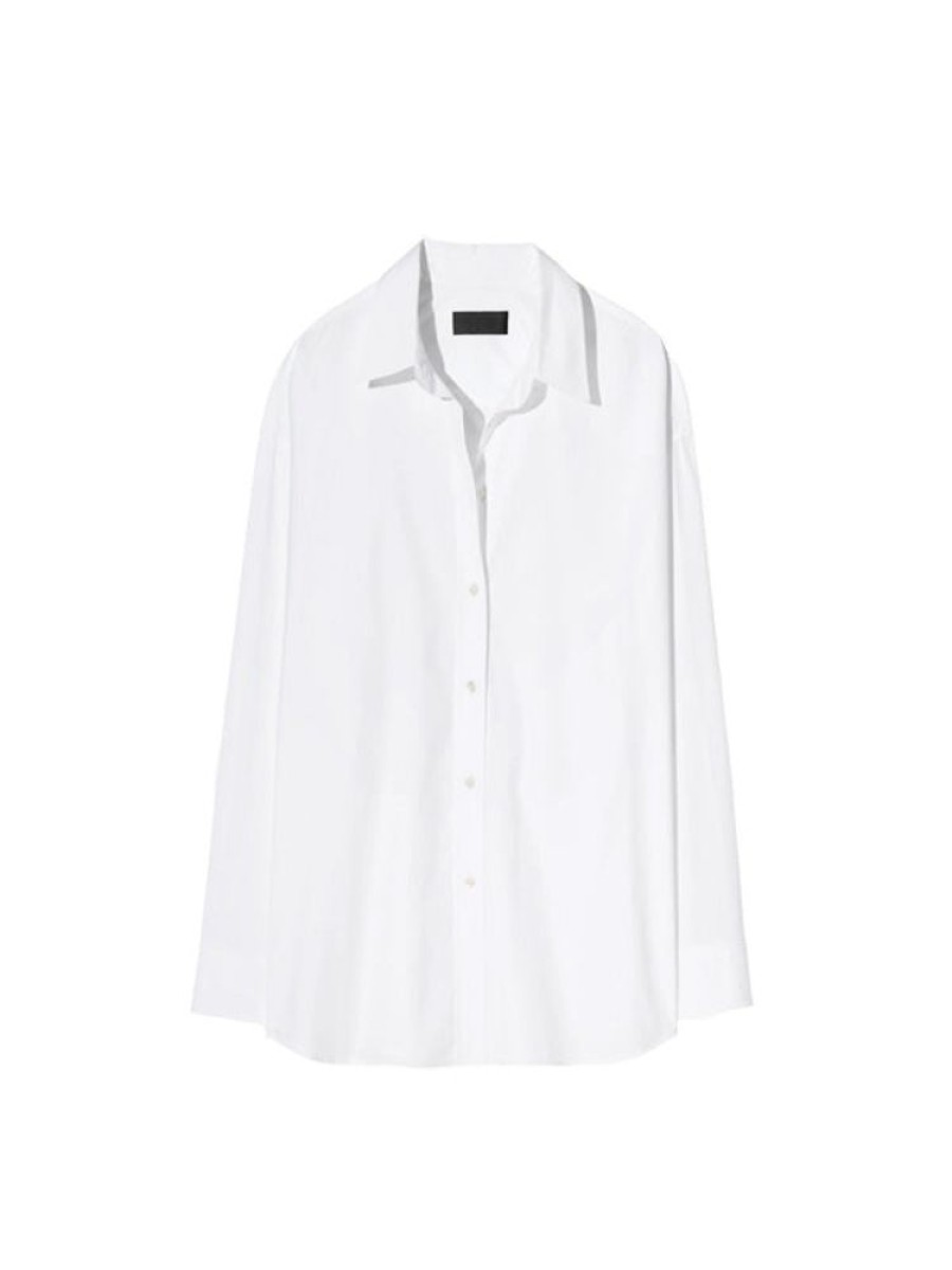 NILI LOTAN Mael Oversized Shirt In White