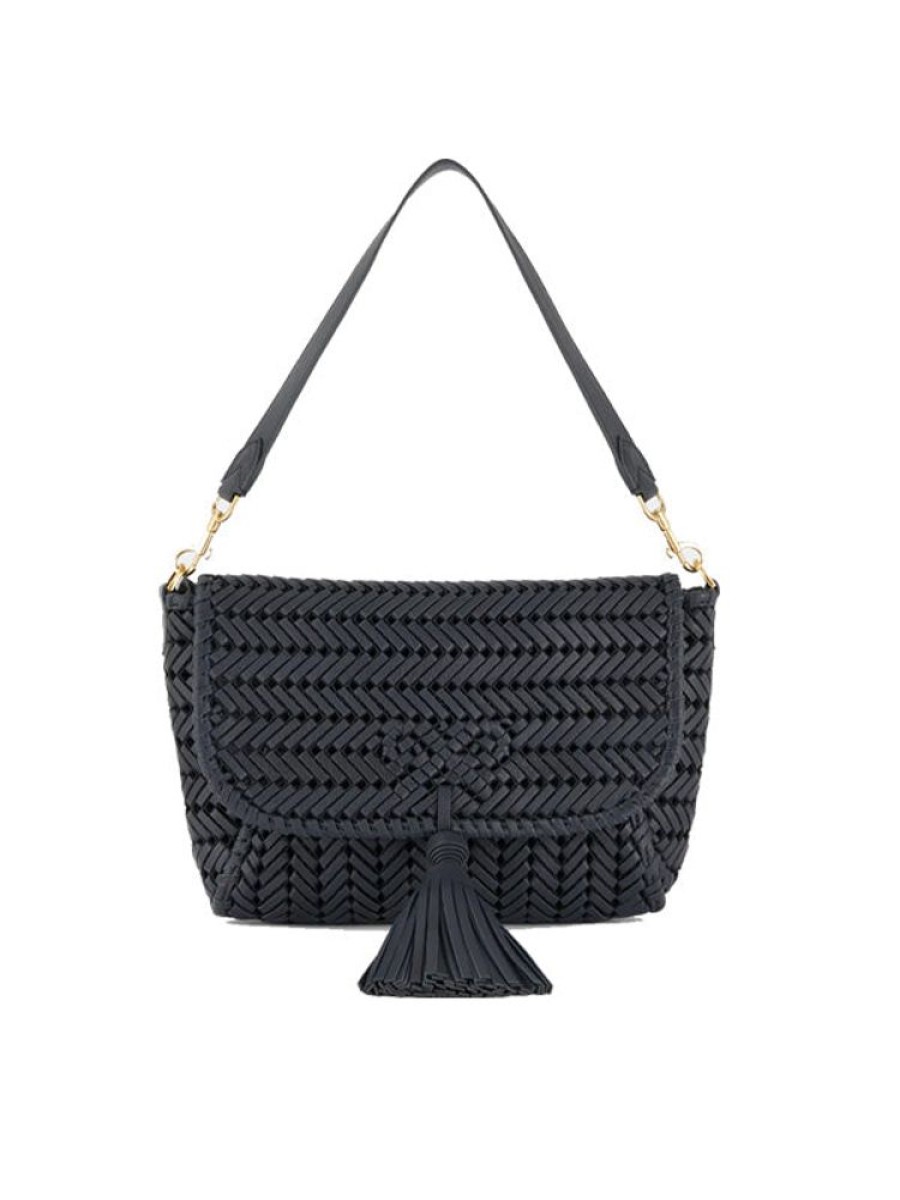 ANYA HINDMARCH The Neeson Tassel Shoulder Bag In Marine