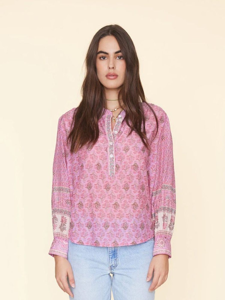 XIRENA Lettie Top In Pink Posey